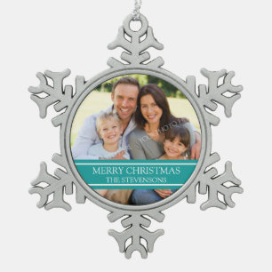 Kundenspezifische Schneeflocken Zinn-Ornament