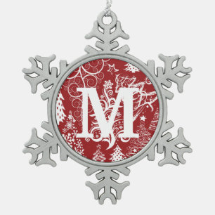 Kundenspezifische Schneeflocken Zinn-Ornament