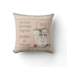 Kundenspezifische Schneemann-Paar-1.