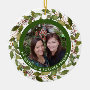 Kundenspezifische Schwester ist ein Keramik Ornament