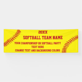 Kundenspezifische Softball-Fahne Ihr Text und Banner