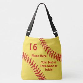 Kundenspezifische Softball-Taschen mit Ihrem Text Tragetaschen Mit Langen Trägern