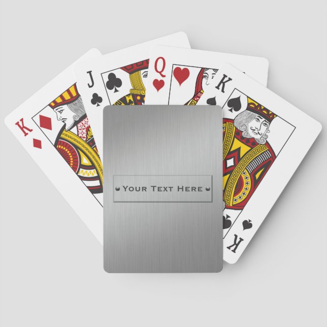 Kundenspezifische Spielkarten des Metallblickes (Rückseite)