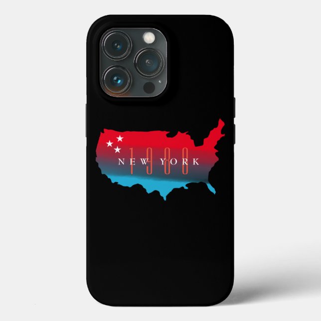 Kundenspezifische Staat- und Jahreskarte USA Case-Mate iPhone Hülle (Rückseite)