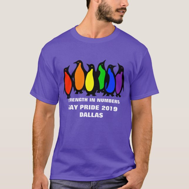 Kundenspezifische Stadt-Gay T-Shirt (Vorderseite)