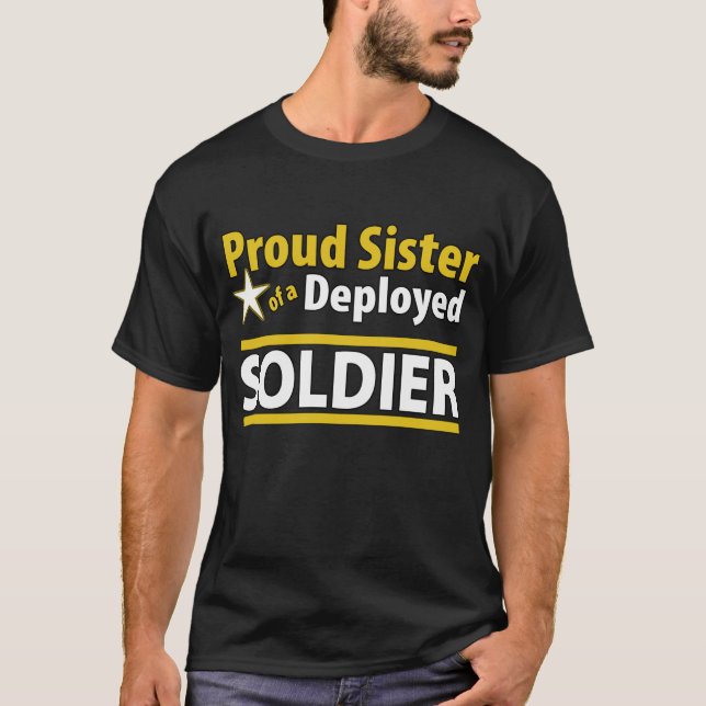 Kundenspezifische stolze Schwester eines T-Shirt (Vorderseite)