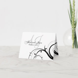 Kundenspezifische Strudel-Hochzeit UAWG Einladung