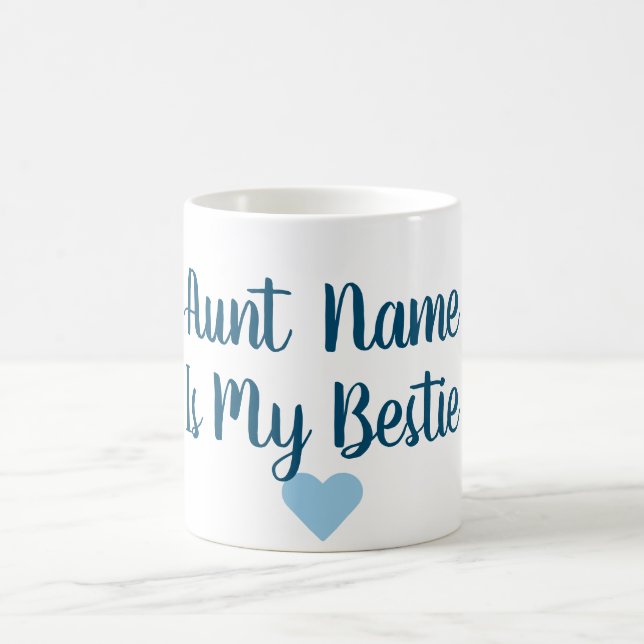 Kundenspezifische Tante Is My Bestie Mug Kaffeetasse (Mittel)