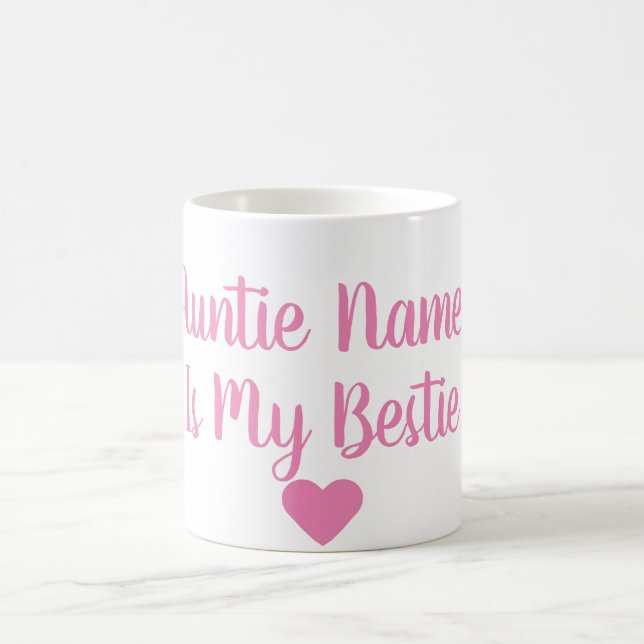 Kundenspezifische Tante Is My Bestie Mug Kaffeetasse (Mittel)