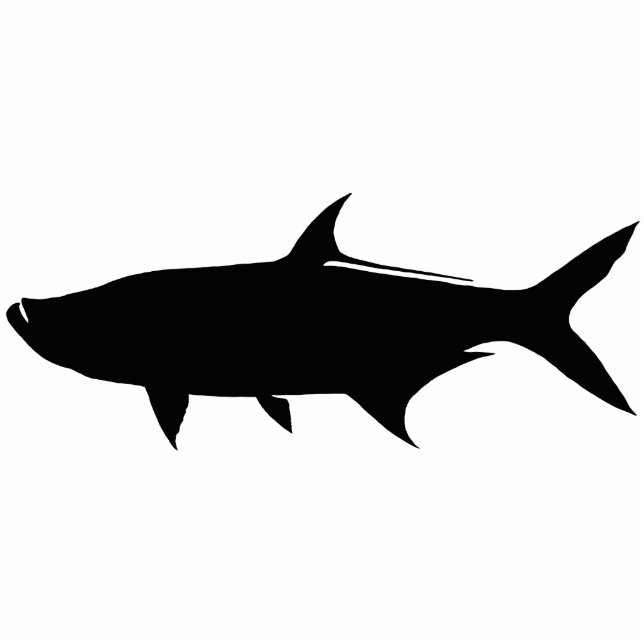 Kundenspezifische Tarponschablone Fotoskulptur Magnet (Vorne)
