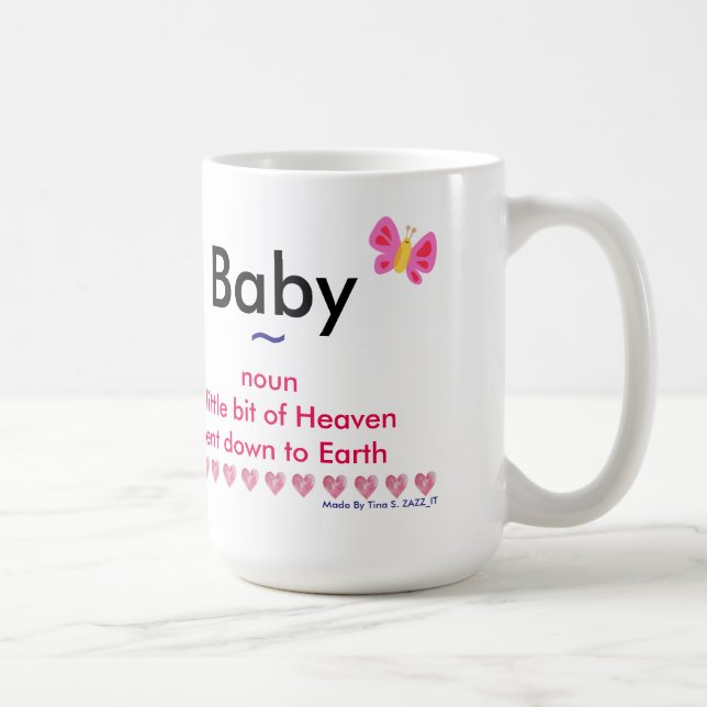 Kundenspezifische Tasse für neue Eltern (Rechts)