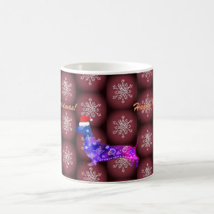 Kundenspezifische Tassen-Schneeflocke-Dackel Kaffeetasse