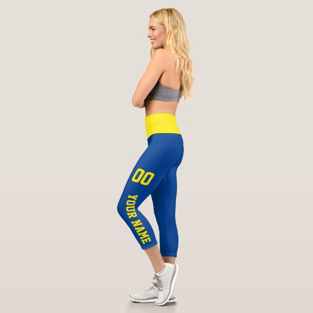 Kundenspezifische Team Sports-Leggings Capri Leggings (Links)