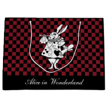 Kundenspezifische Text-Alice im Wunderland-weißer
