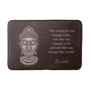 Kundenspezifische Text Buddha-Zitatbadmatten Badematte