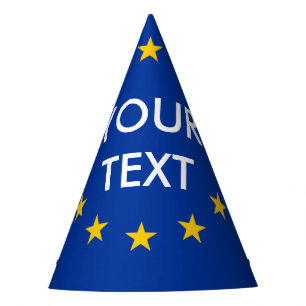 Kundenspezifische Text E. - europäische Partyhütchen