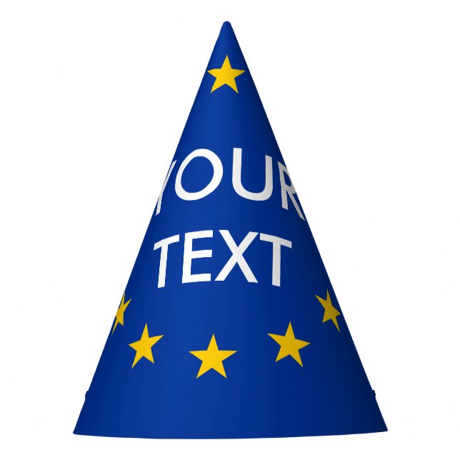 Kundenspezifische Text E. - europäische Partyhütchen (Vorderseite)