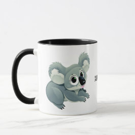 Kundenspezifische Text-Tassen des niedlichen Koala Tasse