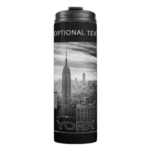Kundenspezifische Texttrommel NEW YORK CITY Thermosbecher