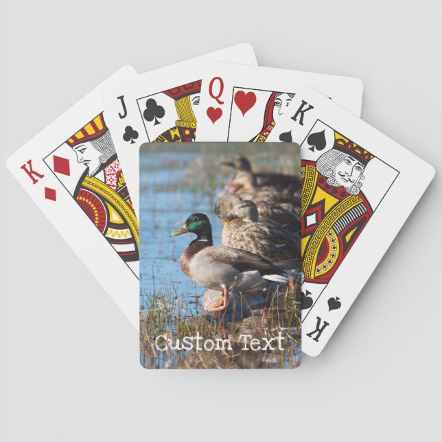 Kundenspezifische Tier-Enten Spielkarten (Rückseite)