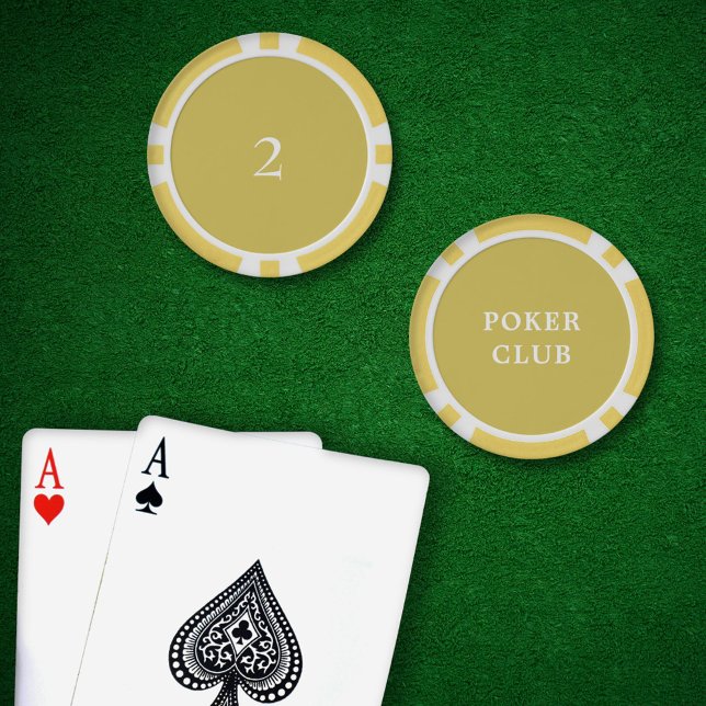 Kundenspezifische Turnierspiel Wert 2 Gelb Pokerchips (Poker Chips Yellow Value 2 )
