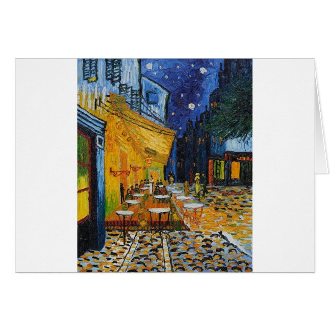 Kundenspezifische Van- Goghcafé-Terrasse-Vintage (Vorderseite (Horizontal))