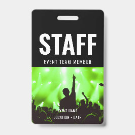 Kundenspezifische Veranstaltung oder Konzertname d Ausweis