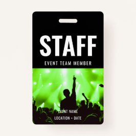 Kundenspezifische Veranstaltung oder Konzertname d Ausweis