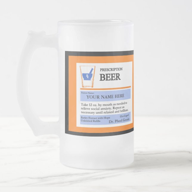 Kundenspezifische Verordnungs-Bier-Tasse Mattglas Bierglas (Links)