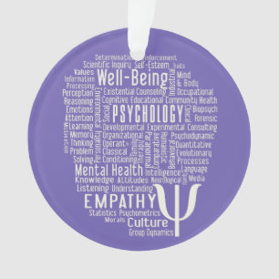 Kundenspezifische Verzierung der PSYCHOLOGIE Ornament