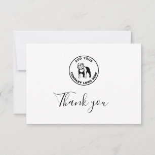Kundenspezifische VET-Logos Dankeskarte