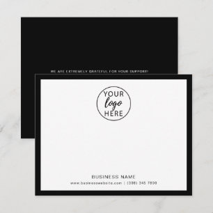 Kundenspezifische Visitenkarte Dankeskarte