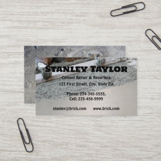 Kundenspezifische Visitenkarte für Betonlösungen u
