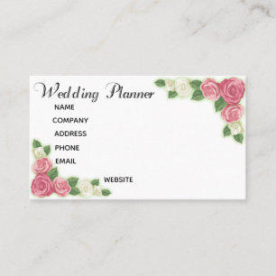 Kundenspezifische Visitenkarte für Hochzeitsplaner