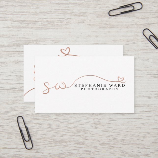 Kundenspezifische Visitenkarten: Stephanie-Bezirk Visitenkarte (Vorderseite/Rückseite Beispiel)