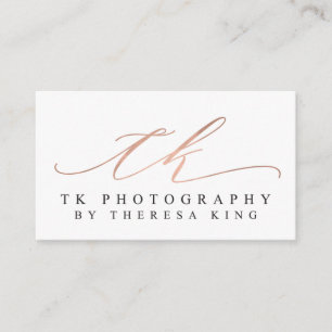 Kundenspezifische Visitenkarten: TK-Fotografie Visitenkarte
