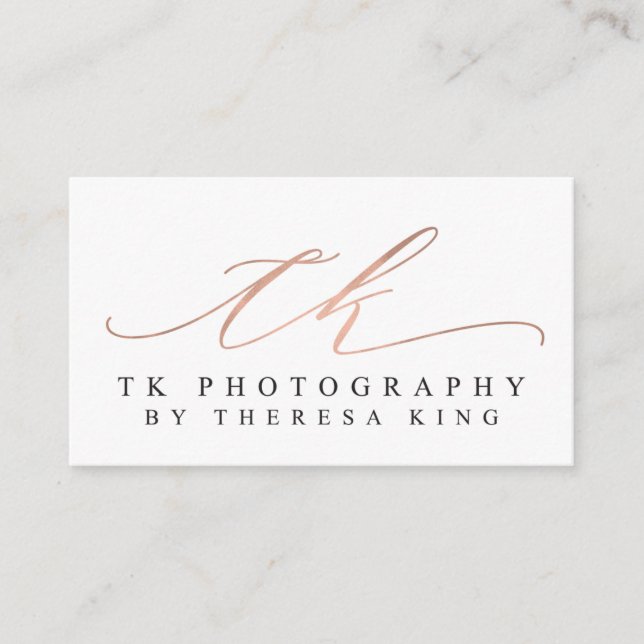 Kundenspezifische Visitenkarten: TK-Fotografie Visitenkarte (Vorderseite)