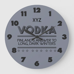 Kundenspezifische Wanduhr des WODKAS Farb