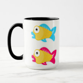 Kundenspezifische Wecker-Tassen-Fische 341 des Tasse