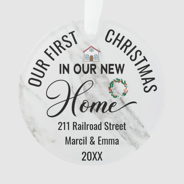 Kundenspezifische Weihnachten in unserer neuen Zuh Ornament (Vorderseite)