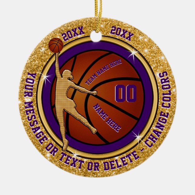 Kundenspezifische Weihnachtsgeschenke für Keramik Ornament (Vorne)