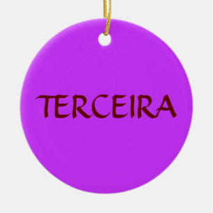 Kundenspezifische Weihnachtsverzierung Azoren Keramik Ornament