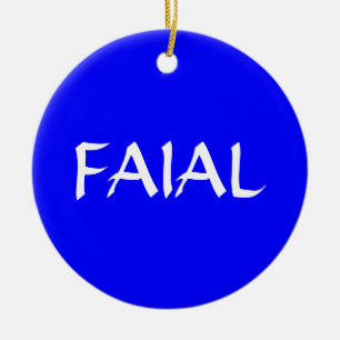 Kundenspezifische Weihnachtsverzierung Azoren Keramik Ornament