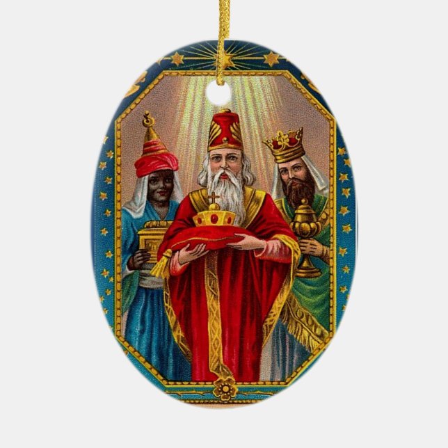 Kundenspezifische Weihnachtsverzierung Keramikornament (Vorne)