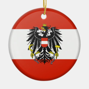 Kundenspezifische Weihnachtsverzierung Österreich Keramik Ornament