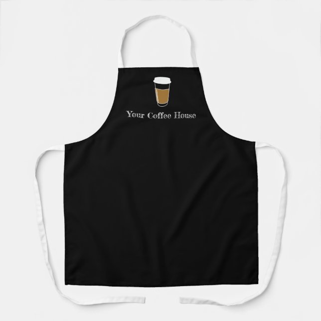 Kundenspezifische Werbeaktion Kaffeehaus-Cup Schürze (Vorderseite)