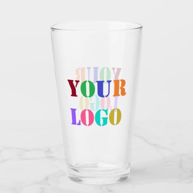 Kundenspezifische Werbung für das Logo-Unternehmen Glas (Vorderseite)