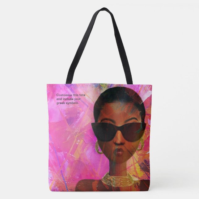 Kundenspezifische wilde schwarze Kunst des Rosa-2 Tasche (Vorderseite)