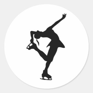 Kundenspezifische Zahl Skater-Geschenke Runder Aufkleber
