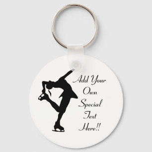 Kundenspezifische Zahl Skater-Geschenke Schlüsselanhänger
